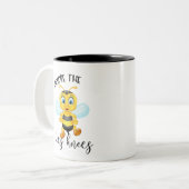 Du bist die Bienenkönigin | Valentinstag Zweifarbige Tasse (Vorderseite Links)