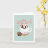 Du bist die Bombe! Weihnachtskarte Karte (Gelbe Blume)