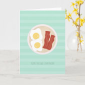 Du bist die Eier meiner Speckkarte Karte (Gelbe Blume)