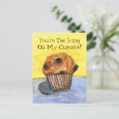 Du bist die eisende Cupcake Postkarte (Stehend Vorderseite)