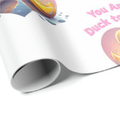 "Du bist die Ente in meinem Teich - Romantisches D Geschenkpapier (Rolleneckpunkt)