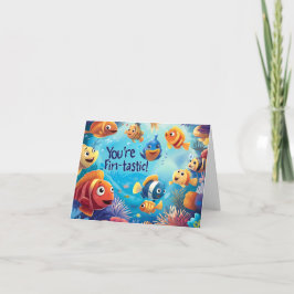 Du bist die Fin-Tastic Kids Valentine's Day Card Feiertagskarte