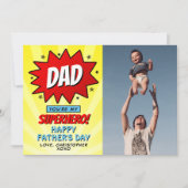 Du bist die Foto-Karte meines Superhelden-Vaters, (Vorderseite)