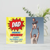 Du bist die Foto-Karte meines Superhelden-Vaters, (Stehend Vorderseite)