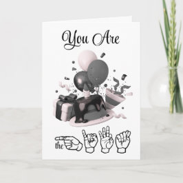 Du bist die Geschenk-Geburtstagskarte Feiertagskarte