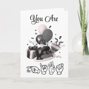 Du bist die Geschenk-Geburtstagskarte Feiertagskarte