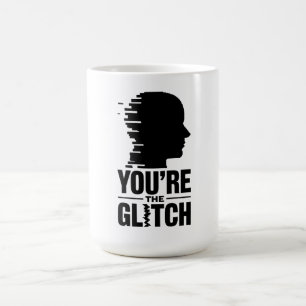 Du bist die Glitch Kaffeetasse