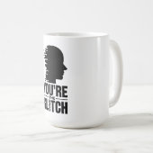 Du bist die Glitch Kaffeetasse (VorderseiteRechts)