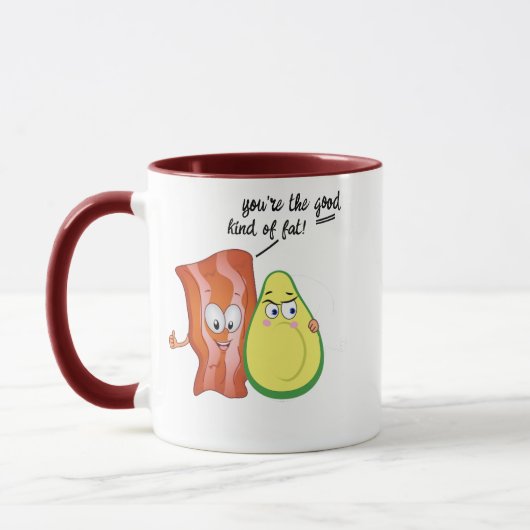 Du bist die gute Art von Fat Avocado Bacon Make-up Tasse (Links)