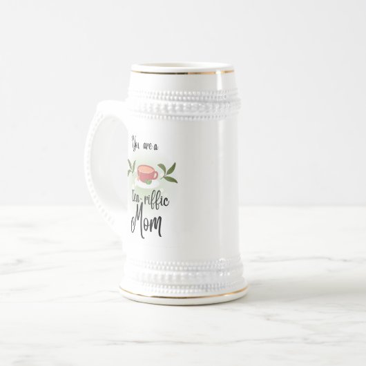 Du bist die heilige Mutter. Bierglas (Vorderseite Links)