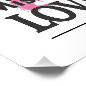 Du bist die Inspiration. Poster (Ecke)