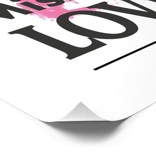 Du bist die Inspiration. Poster (Ecke)