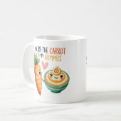 "Du bist die Karotte zu meinem Hummus - Kaffeetasse (Vorderseite Links)
