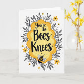 Du bist die Kirsche Card Karte (Gelbe Blume)