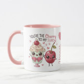 Du bist die Kirsche meiner sundae Kawaii Liebe Tasse (Links)