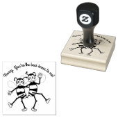 Du bist die Knie der Biene Gummistempel (Stempel)