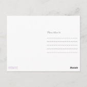 Du bist die Knie der Biene Postkarte (Rückseite)