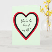 DU BIST DIE LIEBE MEINES LEBENS KARTE (Gelbe Blume)