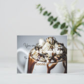 Du bist die Marshmallows zu meinem Kakao Postkarte (Stehend Vorderseite)