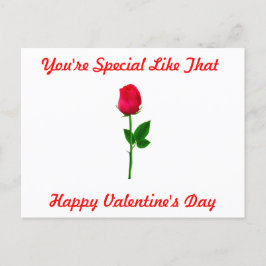 Du bist die Valentinerkarte Postkarte