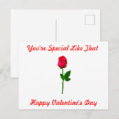 Du bist die Valentinerkarte Postkarte (Vorne/Hinten)