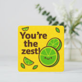 Du bist die Zest Grußkarte Feiertagskarte (Stehend Vorderseite)