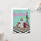 Du bist du, die die Kunst des Pops der Mädchen bes Karte (Vorderseite/Rückseite Beispiel)