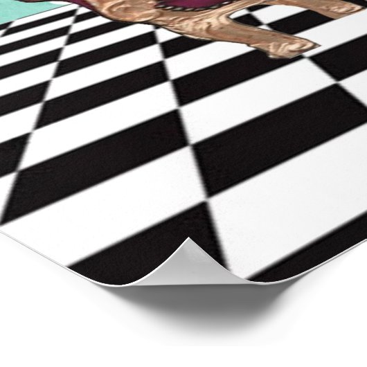 Du bist du, die die Kunst des Pops der Mädchen bes Poster (Ecke)