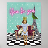 Du bist du, die die Kunst des Pops der Mädchen bes Poster (Vorne)