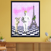 Du bist du, die Pop-Kunst zu bestärken Leinwanddruck (Insitu (Wohnzimmer))