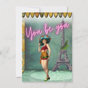 Du bist du, die Vintage Kunst des weiblichen Pops 