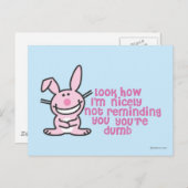 Du bist Dumb Postkarte (Vorne/Hinten)