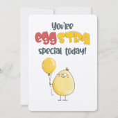 Du bist Eggstra Special heute! Eine Cracking Fun C Einladung (Vorderseite)