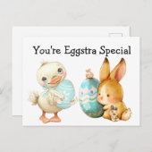 Du bist Eggstra Special Postkarte (Vorne/Hinten)
