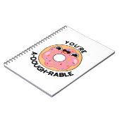 Du bist ein A-Dough-Rable Funny Donut Pun Notizblock (Linke Seite)