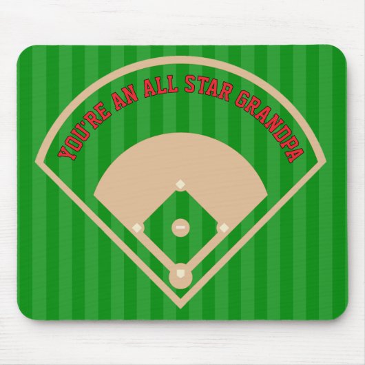 Du bist ein All Star Baseball Field Geschenk Mousepad (Vorne)