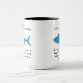 Du bist ein blasser Phantastischer Funny English T Tasse (Zentrum)