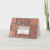 Du bist ein Brick - Danke Karte (Rückseite)