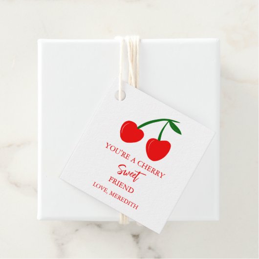 Du bist ein Cherry Sweet Friend Valentine Geschenkanhänger (Beispiel)