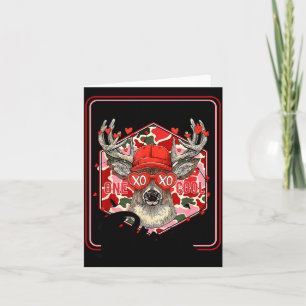 Du bist ein cooler Hirsch Tarnanzug Valentinstag H Karte