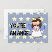 Du bist ein Engel Postkarte (Vorne/Hinten)