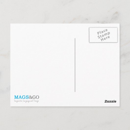 Du bist ein Engel Postkarte (Rückseite)