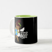 Du bist ein Engel Zweifarbige Tasse (Vorderseite Links)