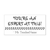 "DU BIST EIN EXPERTEN DARAN!" Tutor Rubber Briefma Gummistempel (Prägung)