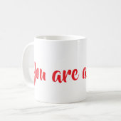 Du bist ein Festmahl. Kaffeetasse (Vorderseite Links)
