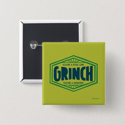 Du bist ein Foul One Grinch Button (Vorne & Hinten)