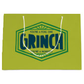 Du bist ein Foul One Grinch Große Geschenktüte (Vorderseite)