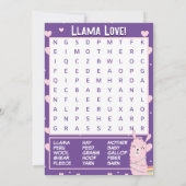 Du bist ein ganzer Lama-Spaß-Klassenzimmer Valenti Einladung (Rückseite)