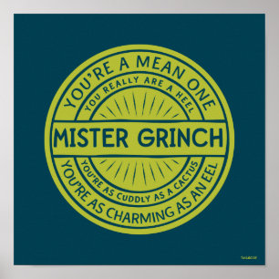 Du bist ein garstiger Mann, Herr Grinch Poster
