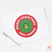 Du bist ein Gemeiner Einziger | Frohe Weihnachten Runder Aufkleber (Umschlag)